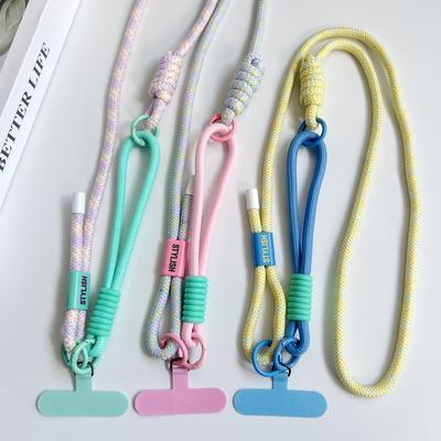 Simple Two-in-one Mobile Phone Lanyard, Crossbody Strap, DIY Wrist Short Rope, Multi-Functional Adjustable Fancy Lanyard