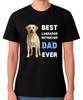 Best Labrador Retriever Dad Ever T-Shirt Dog Lover Gift Men's Tee