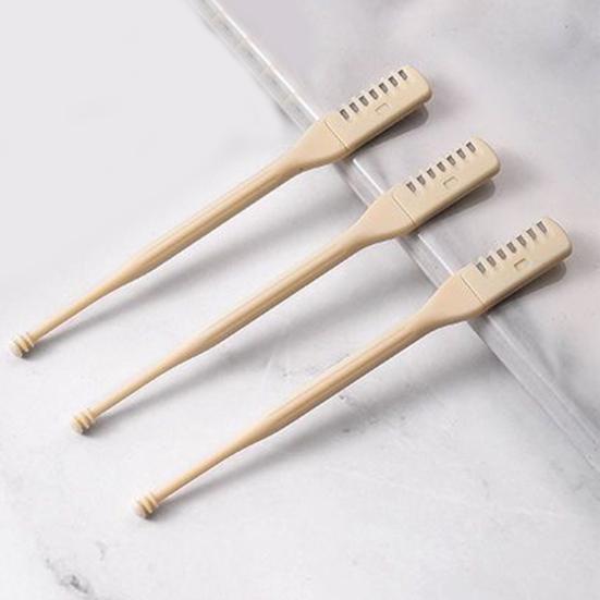 1Pc/3Pcs Nose Hair Trimmer Compact Size Painless Double-Sided No Battery Required User-friendly Professional Rotary Manual Nose Hair Cutter for Women
