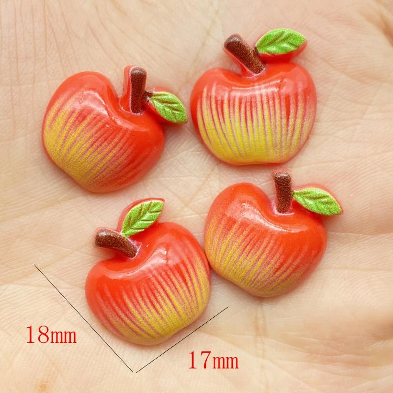 20 szt. Kawaii Słodkie Mieszane Mini Seria Owocowa Płaskie Kaboszony z Żywicy Scrapbooking DIY Biżuteria Rzemiosło Dekoracja Akcesoria G59