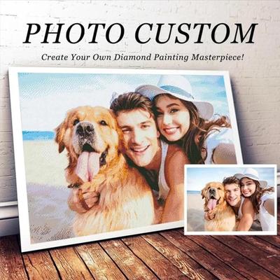DIY PHOTO CUSTOM Diamond Painting Picture of Rhinestones Diamond Embroidery Beadwork 5D Cross Stitch 5D Home Decor