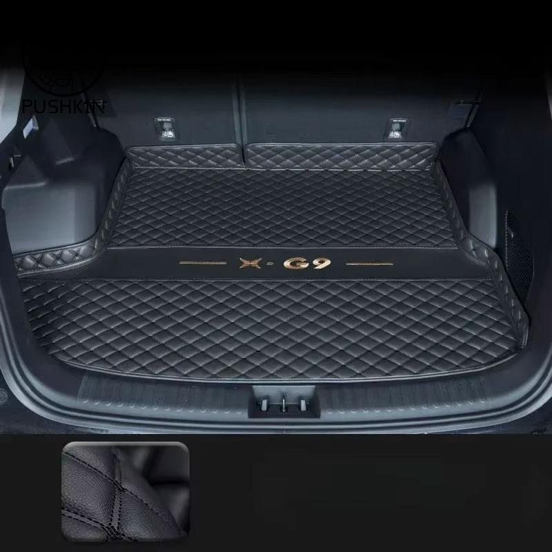 For Xpeng G9 XiaoPeng G9 2026 2025 2024 PU Trunk Mat Car Waterproof Floor Mat Car Accessories Fully Surrounded Original Factory
