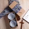 Niebiesko-biała porcelanowa miska do ryżu, ceramiczna zastawa stołowa, miska do zupy i sałatki, może być używana jako dekoracyjna kreatywna miska do kwiatów