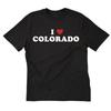 I Love Colorado T Shirt Heart Cotton  State