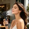 Rhinestone Handheld Fan with Digital Display, Turbo High Speed Portable Mini Fan, Quiet Operation Cooling Fan for Outdoor Travel