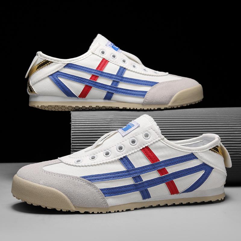 Classic Canvas Men Casual Sport Shoes Fashion Male Breathable Walking Sneakers Lightweight Slip On Men Tennis Shoes Couple Flats