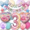MON teriar Wonderful Precure Balon Nou Original Număr Wonderful Precure Ziua de Naștere Cadou Balon Ziua de Naștere Wonderful Precure pentru Grădiniță Vârstele 2 Set,