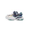 Li Ning Kids Sports Lifestyle Series Synthetic Leather Comfortable Round Toe Wear-Resistant Low-Top Casual Shoes Kids Casual Shoes YKNU096-13