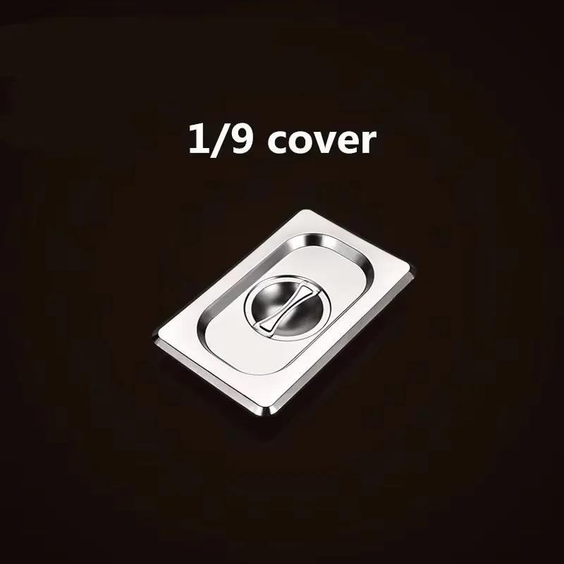 Square pots GN Pan Kitchen 304 stainless steel 1/9 1/6 1/4 1/3 Food pan Chafing Buffet Gastronorm Pan Containers Lid 0.7 mm