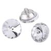 50PCS Clear Rhinestone Rhinestone Crystal Buttons Round Shape Metal Loop Upholstery Buttons 20MM 25MM Decoration Buttons