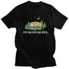 Anpassade Roliga Sommaräventyr Vandring Livet T-shirts Herr Ren Bomull Tee Toppar Glada Campare T-shirt Kortärmad Mode T-shirt
