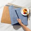 Single/Double-Sided Leather Placemats Rectangular Stylish Minimalist Placemats Heat-Resistant, Non-Slip, Waterproof, Insulated