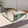 Übergroße Vintage Blaulichtfilternde Brille Damen Für Herren Luxusmarke Designer Trend Myopie Große Brille Optischer Rahmen