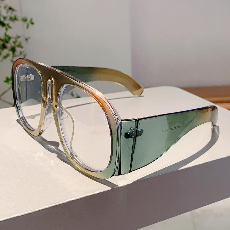 Übergroße Vintage Blaulichtfilternde Brille Damen Für Herren Luxusmarke Designer Trend Myopie Große Brille Optischer Rahmen