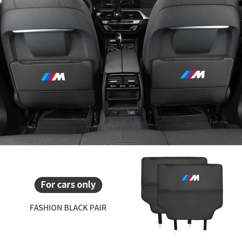 BAGP9 2026 Car Sticker Car Seat Back Protection Anti-Kick Pad Rear Seat Storage Bag BMW M X1 X3 X4 X5 E36 E39 E46 E60 E53 E70 E90 E91