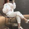 Women's Influencer Casual Sport Set - 2025 Spring/Autumn Fashion, Loose Fit, Running/Fitness Long Sleeve Two-Piece