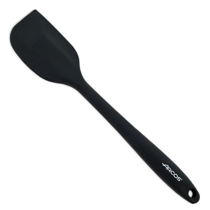 Silicone Spatula - Arcos - 280 Mm - Metal Handle - 18/8 Stainless Steel - Black
