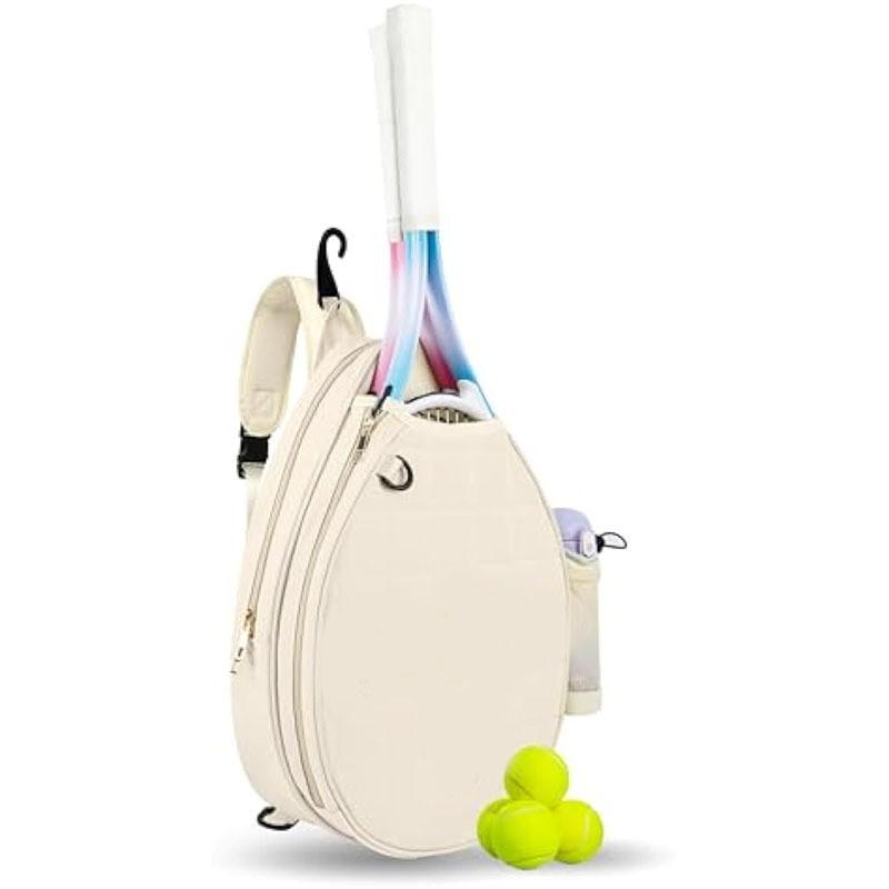 Tennis Backpack 2 Rackets With Quilted Design Secure Pocket Unisex Sports Bag Outdoor Activities