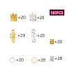 160 buc Inele pentru împletitură de păr Dreadlocks Inel Hollow Fashion Accesorii pentru decorarea părului