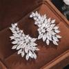 Huitan Sprankelende Dames Zirkonia Oorbellen Prachtige Dames Bruiloft Feest Mode Oorpiercing Accessoires Nieuwe Sieraden