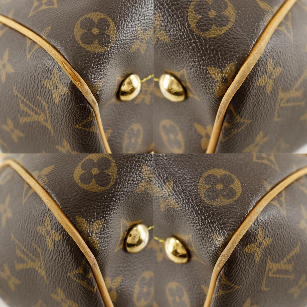 Louis Vuitton Tivoli PM Handbag M40143 Brown Monogram Canvas Women Used