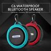 C6 Vodotesná prísavka reproduktora Mini Stereofónny reproduktor kompatibilný s Bluetooth Mini Outdoor Sports Mini