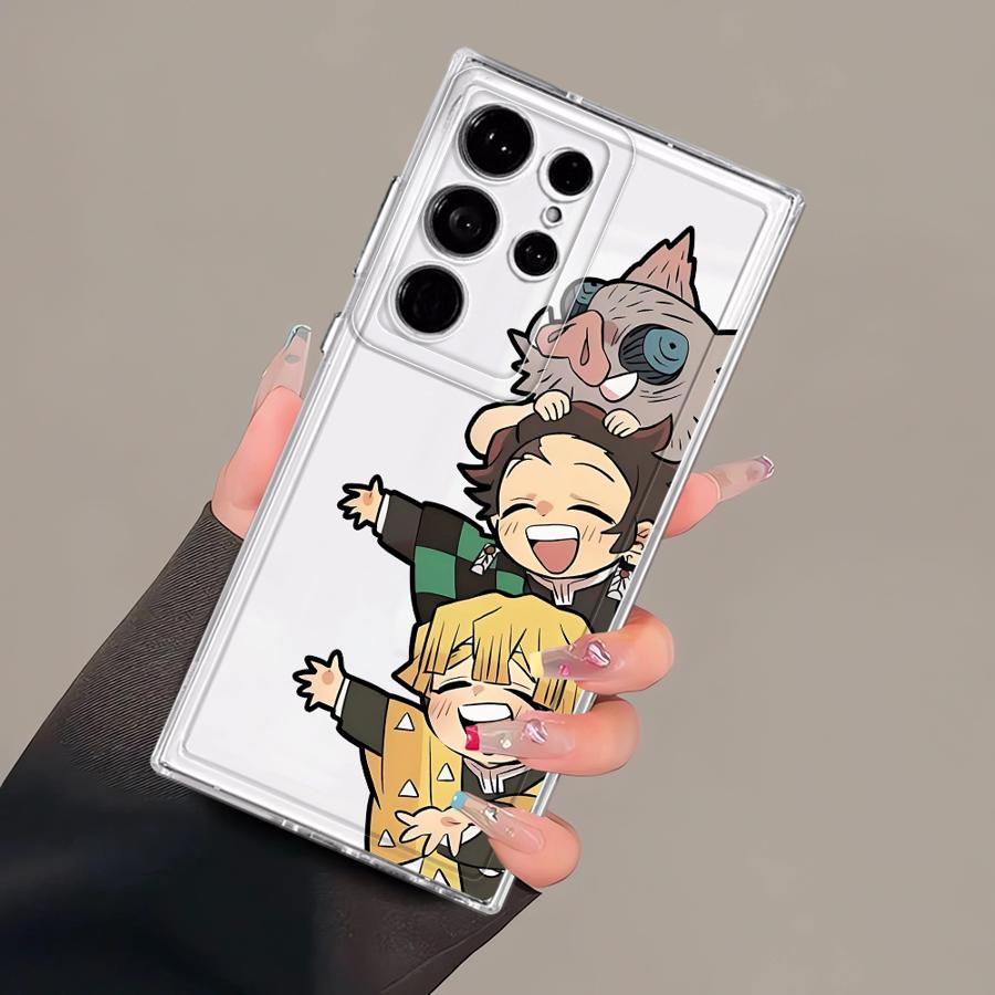 Phone Cover Case for Samsung Galaxy S26 Note 20 Ultra 10 S23 Ultra S25 Edge S21 S20 Plus S24 S22 FE D-Demon S-Slayer