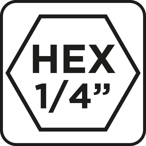 Hex metal drill bit 4.0 mm, 2 pcs.