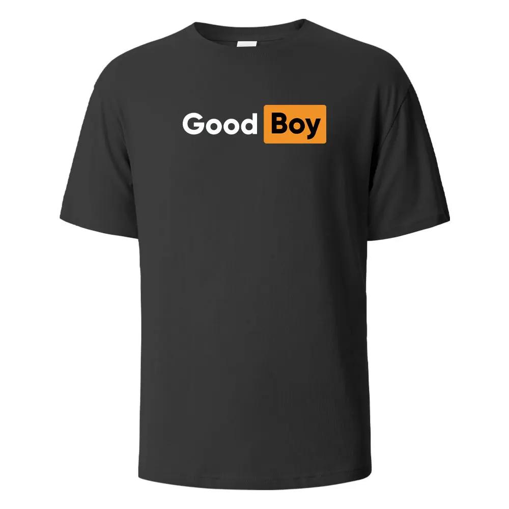Zomer T-shirt Good boys bedrukt T-shirt mannen en vrouwen 100% katoen O-hals oversized casual top met korte mouwen