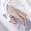 Daumen Glänzende Ringe Für Frauen Einfacher Großer Breiter Fingerring Für Unisex Schmuck Punk Rock