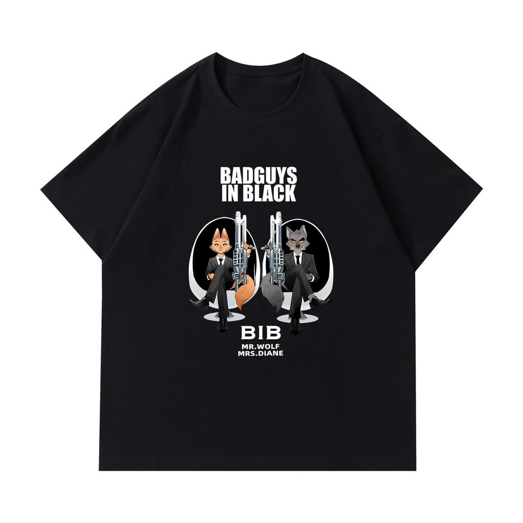 The Bad Guys Animated Cotton ShortSleeved TShirt for Unisexs Clothing and Womens Clothing Summer 2026 New T Shirt