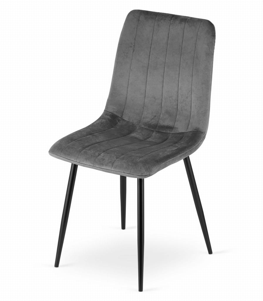 LAVA chair - dark gray velvet x 2