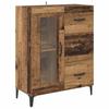 Sideboard Reclaimed Wood 69.5 X 34 X 90 Cm Engineered Wood and Iron