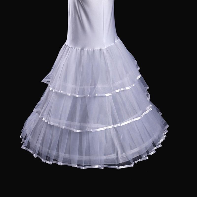 Elastic Waist Layered Skirt Support Girls Cosplay Violence Petticoat Wedding Dress Underskirt for Bride Photography