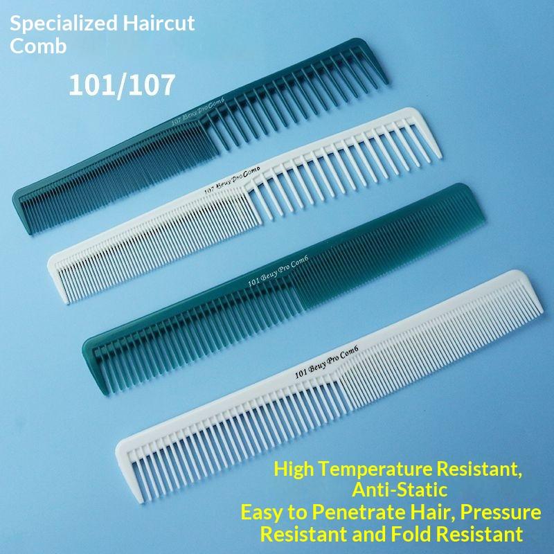Professional Barber Fine Tooth Flat Head Hair Cutting Comb Anti Static Salon Grade for All Hair Types Haircut Grooming