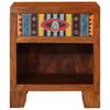 Nightstand Set (2 Pcs) 40 X 35 X 45 Cm Solid Acacia Wood