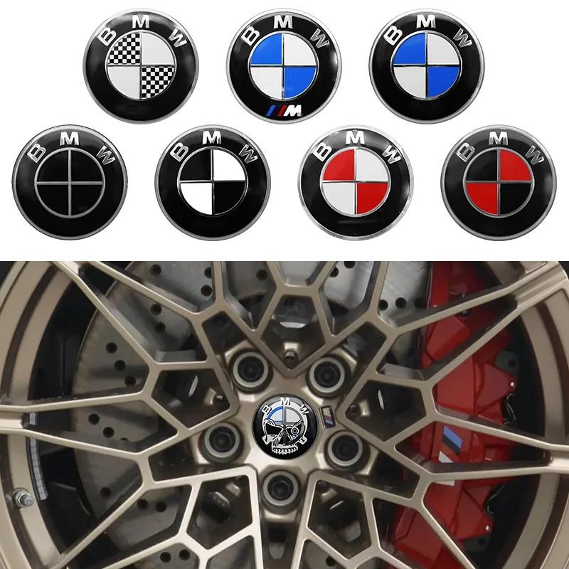 2026 Hot 4Pcs 56mm 60mm 65mm Car Wheel Center Hub Caps Stickers Badge Accessories For BMW E46 E39 E87 E90 E36 E53 E28 E30 E61 E62 E60 E34 CUV1