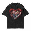 Μπλουζάκια Bride of Chucky με πλυμένα ρούχα, Streetwear, Hip Hop, Vintage μπλουζάκια, Μπλουζάκια, Μπλούζες για άνδρες, Γυναικεία, Harajuku με γραφικά και τυπωμένα σχέδια