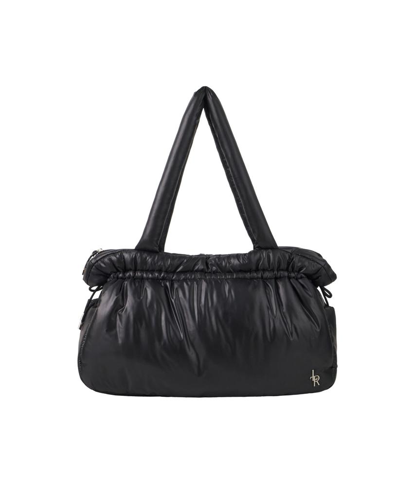 Leathery Cloud Padded Bag [Pearl]