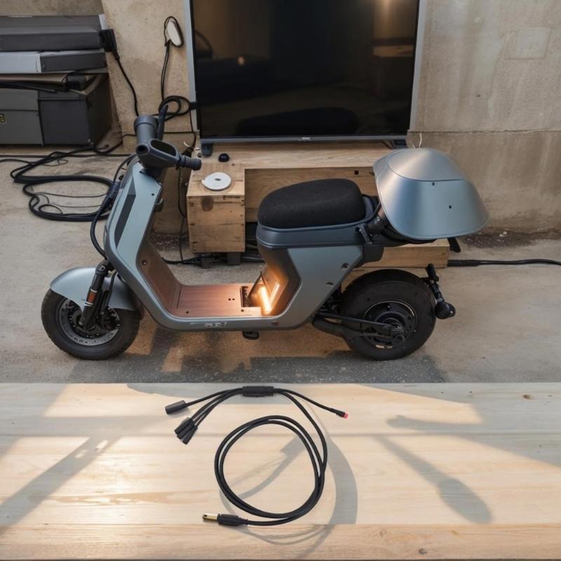 1T5 9 Pin Electric Scooter Connector Cable For Throttle Display Controllers With Brake And Throttle Support