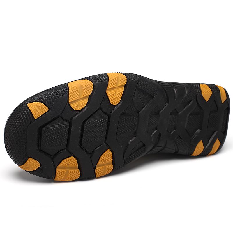 Heren leren loafer grote maat outdoor varkenshuid rubber zachte onderkant autorijden schoenen