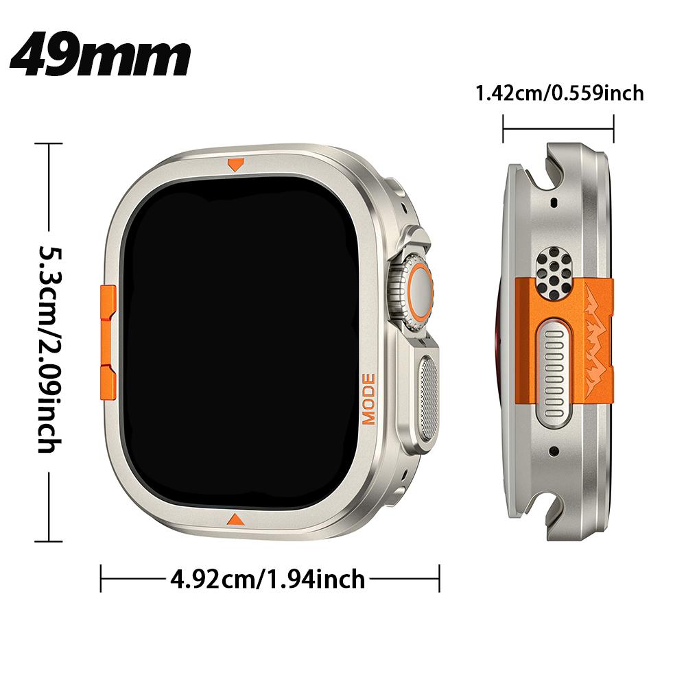 Metal Case for Apple Watch Ultra 3 49mm 46mm 45mm 44mm Protector Case Aluminum Bumper Frame for IWatch Series 11 10 9 8 7 6 5 SE