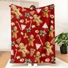 Cozy Flannel Christmas Season Blanket - Soft Holiday Decor for Living Room, Bedroom, Sofa