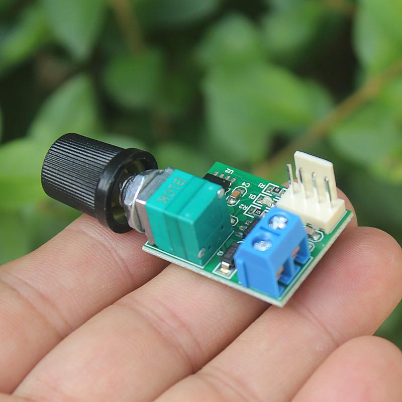 PWM Speed Controller for Computer Case Fans DC12V Low Power Mute 4 Pin Single Channel Fan Governor with Switch