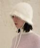 Bajal Hairy Cloche Hat White