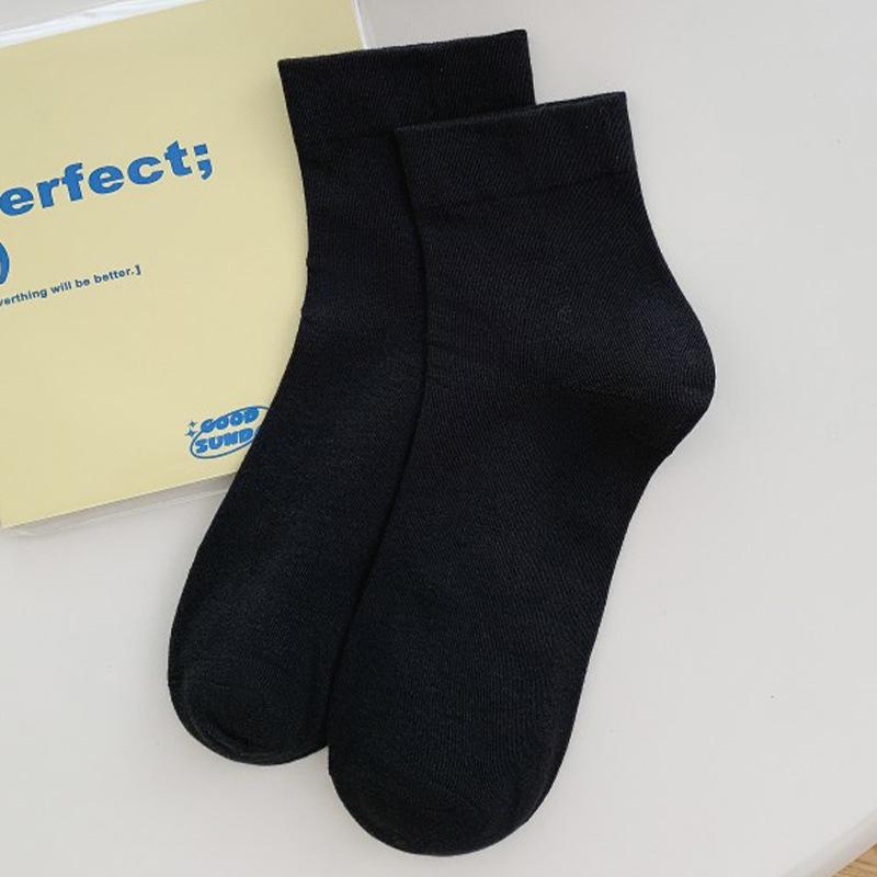 Atmungsaktive nahtlose Damensocken, einfarbig, lockerer Bund, antibakteriell, pillingfrei, ideal für Frühling/Herbst und die Zeit nach der Geburt.