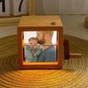 Custom Flip Photo Box Personalized Photo Flipbook Frame Animation Machine Mechanical Hand-crank Picture Flipper with Light Birthday Gifts for Couples