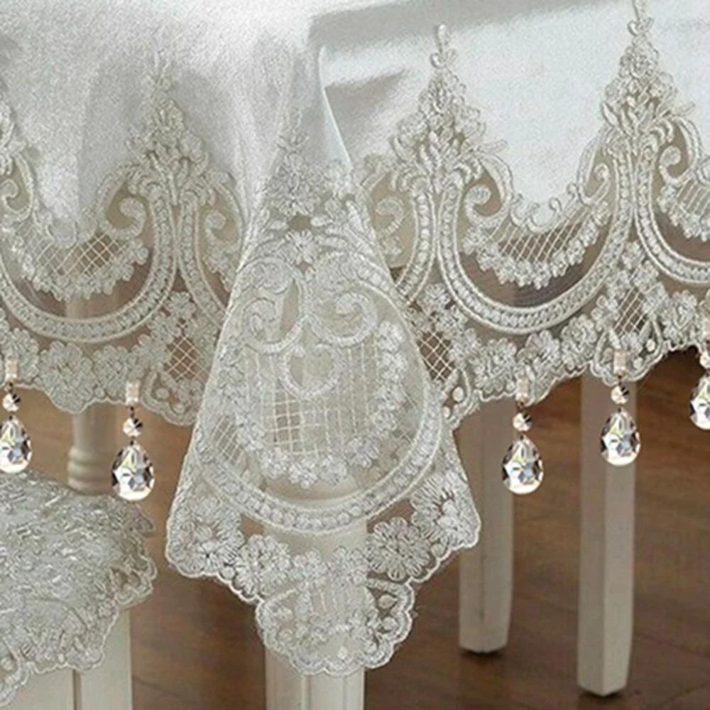 4PCS Windproof Crystal Tablecloth Weights With Metal Clip Heavy Duty Glass Table Cover Pendant Shining Decorative