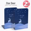 L-Shaped Bookstand Divider Clip & Bookend Desktop Organizer