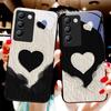 Love Black And For Y72 33S 11 03 36 96 Lite 35 16 Iqoo 12 V40 SE 5G 29 40 21 30 X80 Pro Vivo Handyhülle aus gehärtetem Glas Schwarz